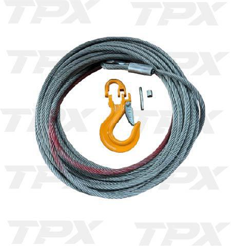 STEEL CABLE FOR 22K WINCH 13.8mm x 20m