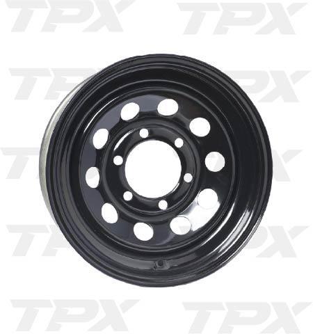 BLACK MOD WHEEL 15"X6"  6 LUG