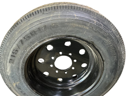 BLACK DUAL 215/75 R17.5 18 ply  8 on 275mm W/RAINIER TIRE