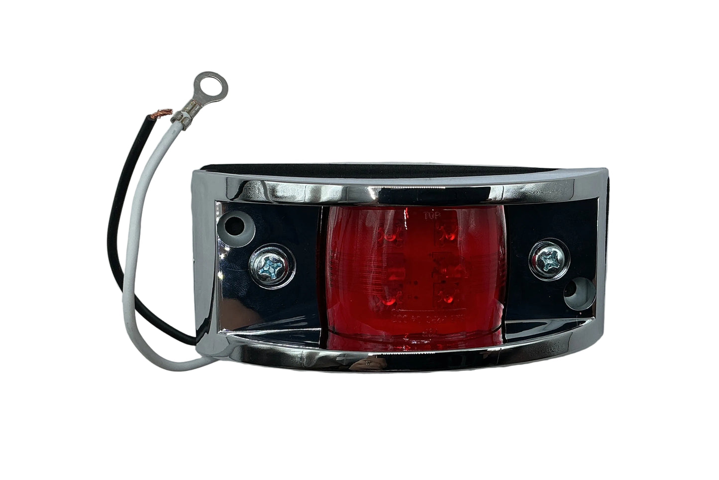 LED LIGHT C/M CHROME PLATED VANGUARD STYLE RED