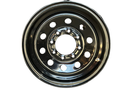 BLACK MOD 8 LUG 235/85 R16  14PLY W/RAINIER TIRE