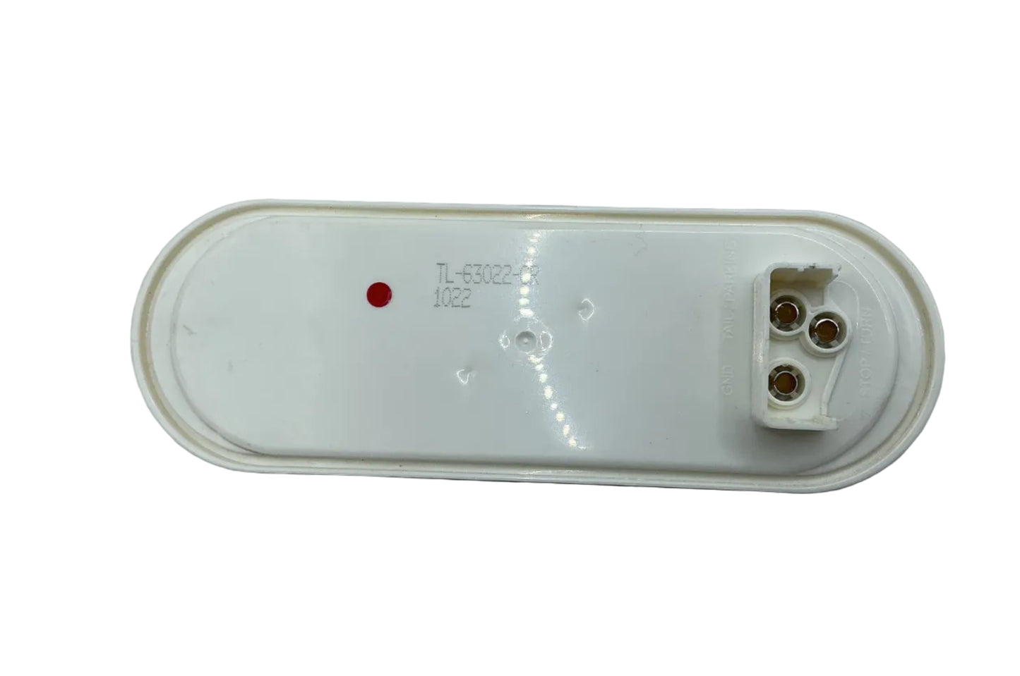 6" oval clear red LED Light
