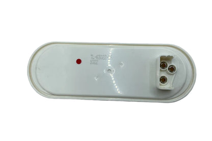 6" oval clear red LED Light