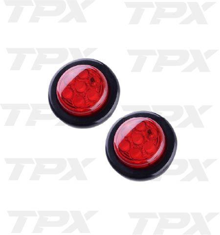 LED 2" OVAL RED SIDEMARKER, SURFSCE MNT