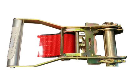 2"x 8' FIXED END RATCHET w/WIRE HOOK (RED WEB)