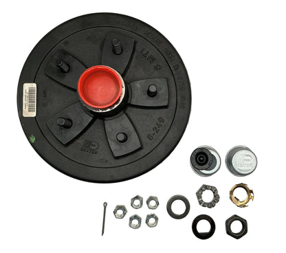 PRE-GREASED BOXED HUB & DRUM KIT FOR 3.5K 1.720" SEAL