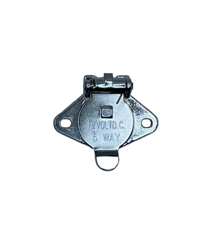 PLUG SOCKET 5 ROUND METAL 15 AMP