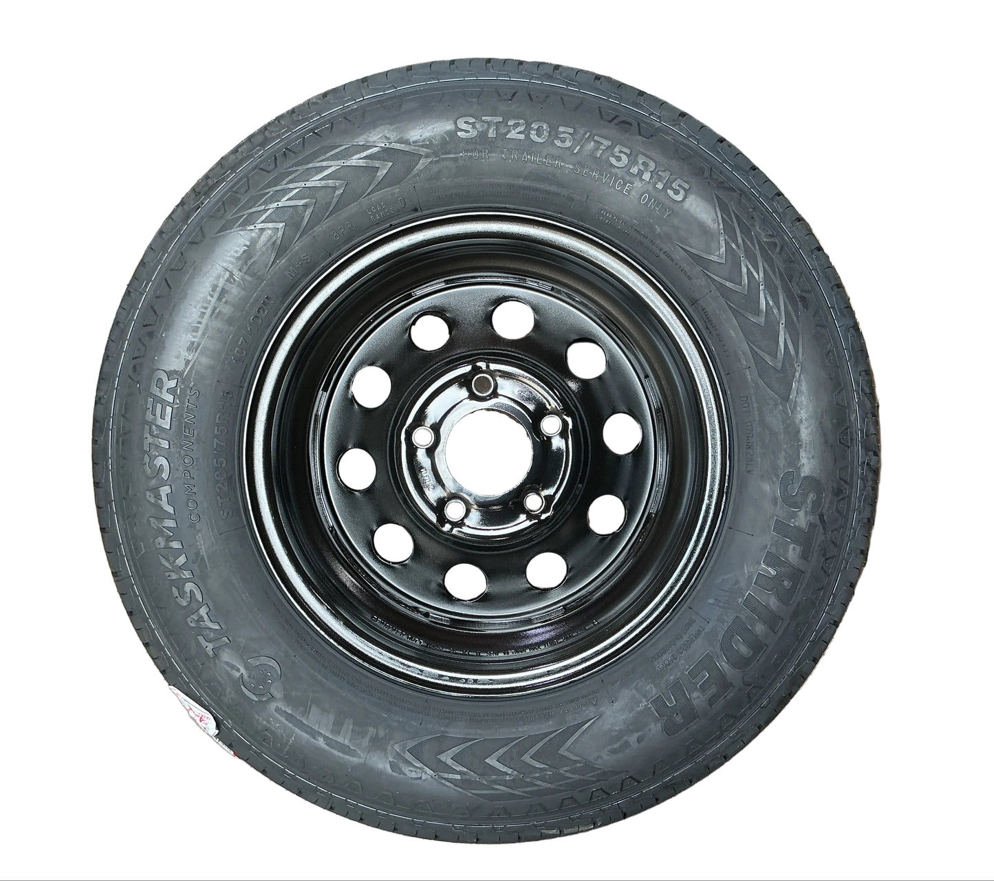 Black Mod 205/75 R15 8 ply Tire 5 on 4.5 with Rainier