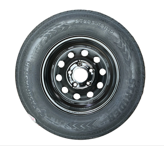Black Mod 205/75 R15 8 ply Tire 5 on 4.5 with Rainier