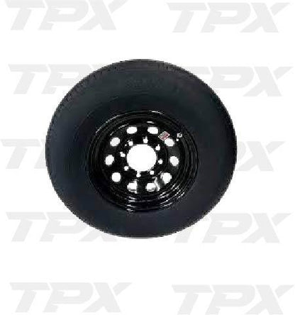 BLACK MOD 8 LUG 235/85 R16  14PLY W/RAINIER TIRE