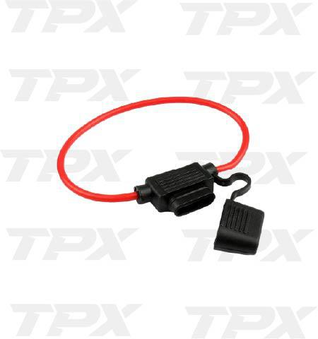 10-Pack Waterproof In-Line Fuse Holder Kit - 14 Gauge, 30A, Mini Blade Fuse For Car, Truck, Boat