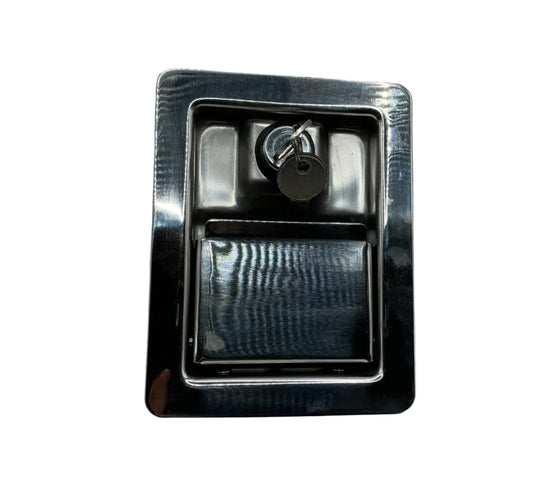 LATCH PADDLE ROTARY POLISH S W/ STUDS TB