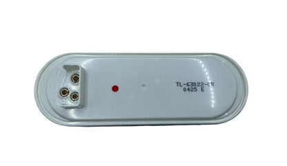 OVAL LED LIGHT CLEAR RED 6"