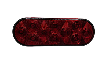 6" OVAL LED LIGHT RED