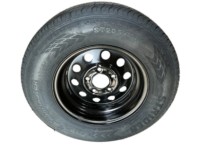 Black Mod 205/75 R15 8 ply Tire 5 on 4.5 with Rainier