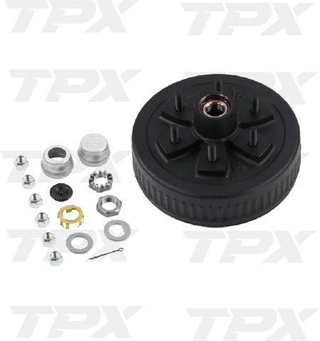 PRE GREASED HUB-DRUM KIT 3.5 655 1.720" SEAL