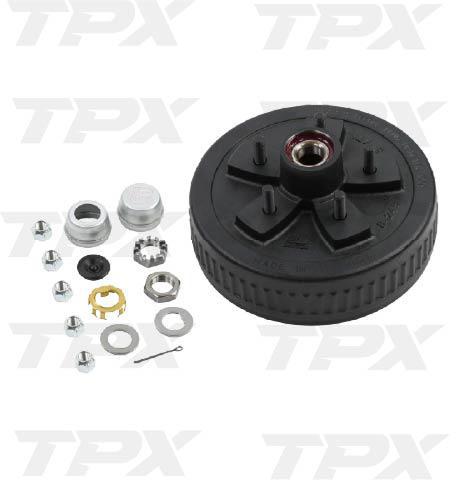 PRE-GREASED BOXED HUB&DRUM KIT FOR 3.5 550 W SPN HDWR