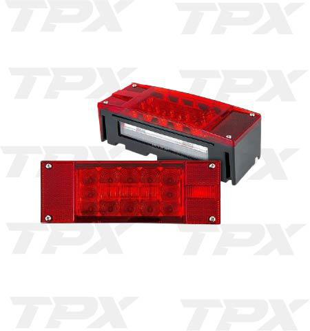 LED STT 8.06 RECT RED 18D W LIC P LIGHT