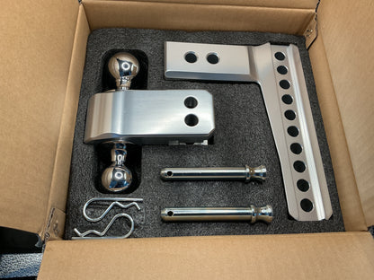 2.5" Aluminum Medium Duty 6" Drop/Rise Hitch