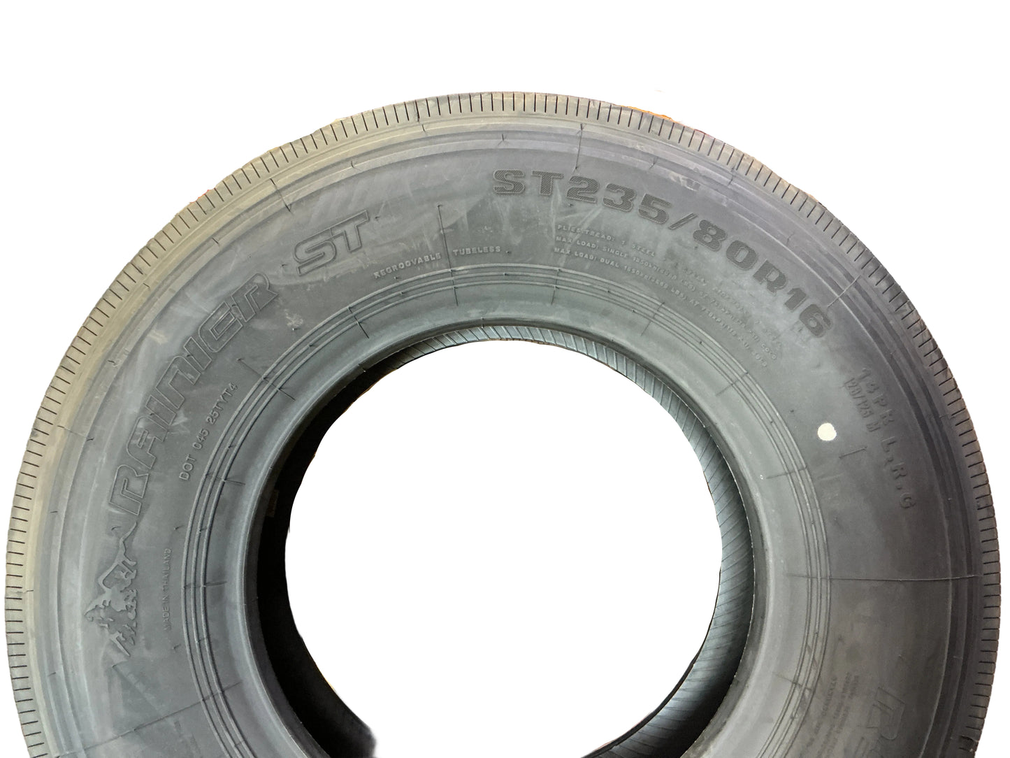 RAINIER TIRE  235/80 R16"14 PLY