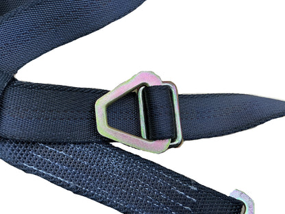 2"X30' SPIN FREE Combination Auto Ratchet Twisted Flat Snap Hook (black)