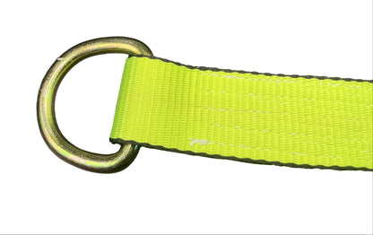2"x12' Strap w/Round ed D-Ring (High Viz)