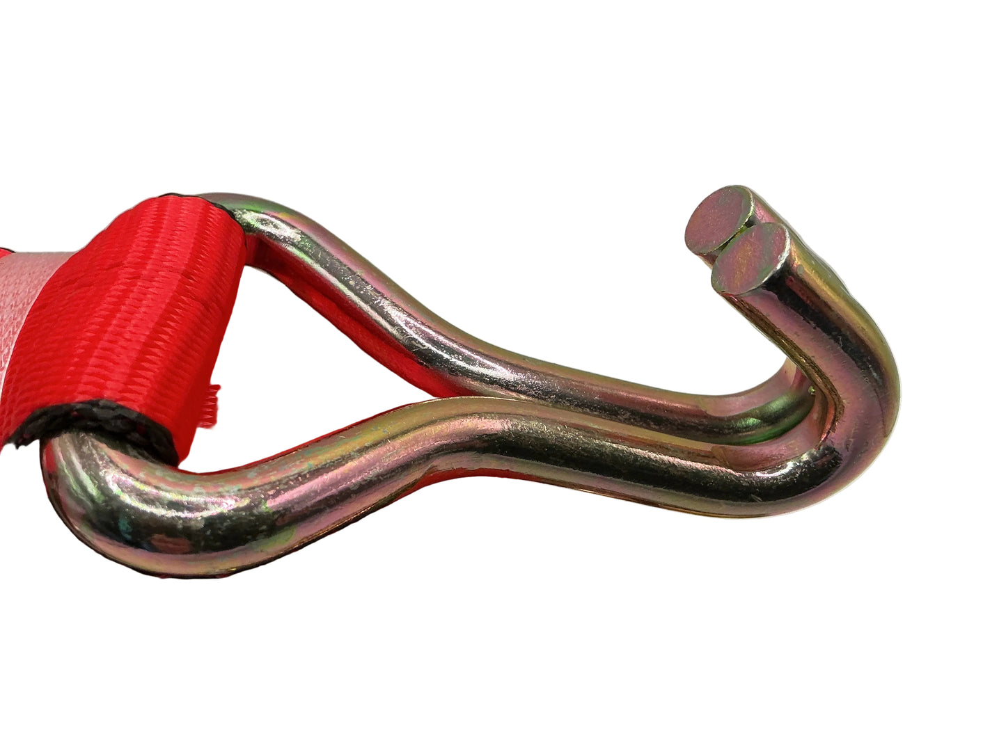 2" x 16' Spin Free Ratchet Strap Assy with Wire Hooks (Red)