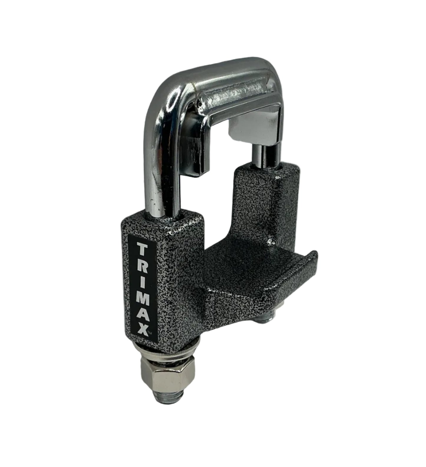 Receiver hitch stabilizer clamp plate for 2" receivers black