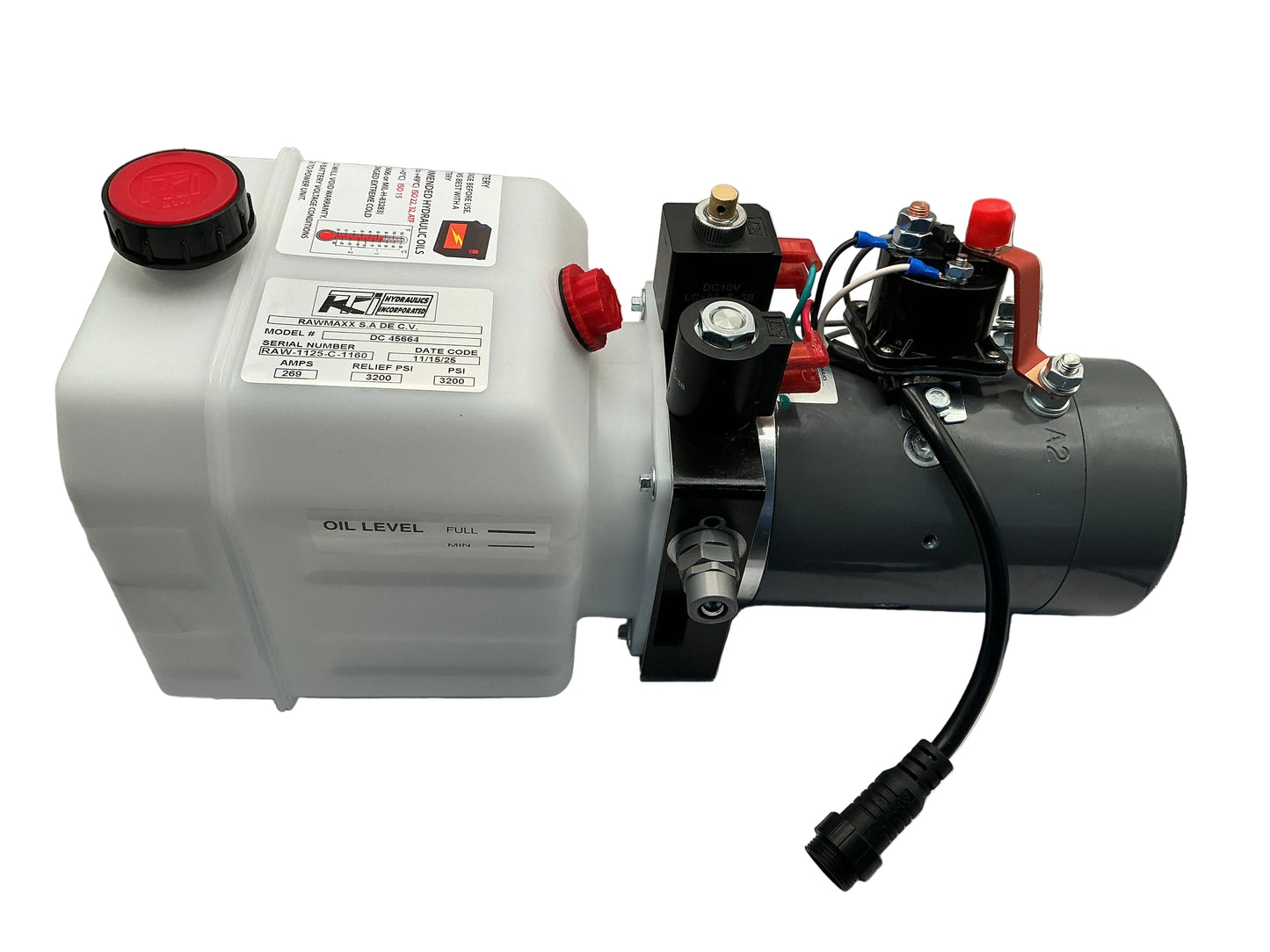 HYD PUMP DBL ACTING 4-BUTTOM 6QT