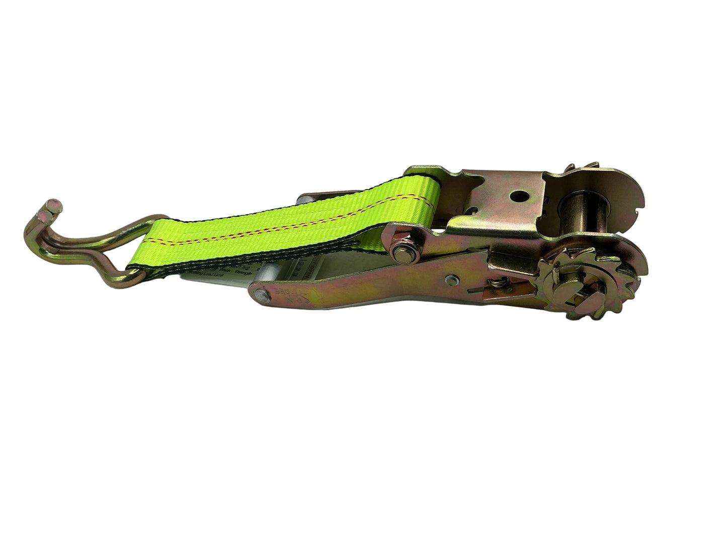 2"x 8' FIXED END RATCHET w/WIRE HOOK (HIGH VIZ WEB)