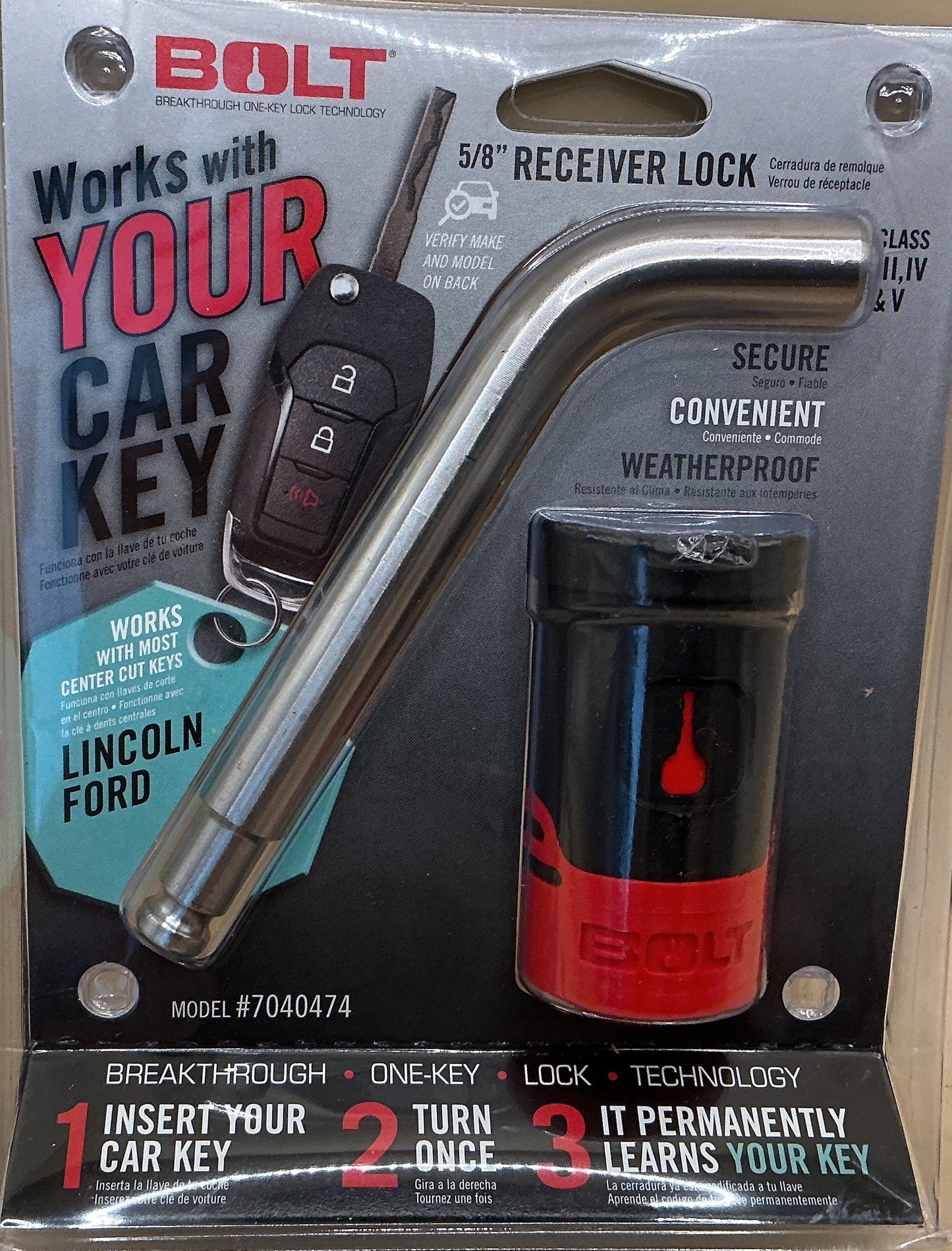 LINCOLN FORD CENTER CUT 8IN RECEIVER LOCK