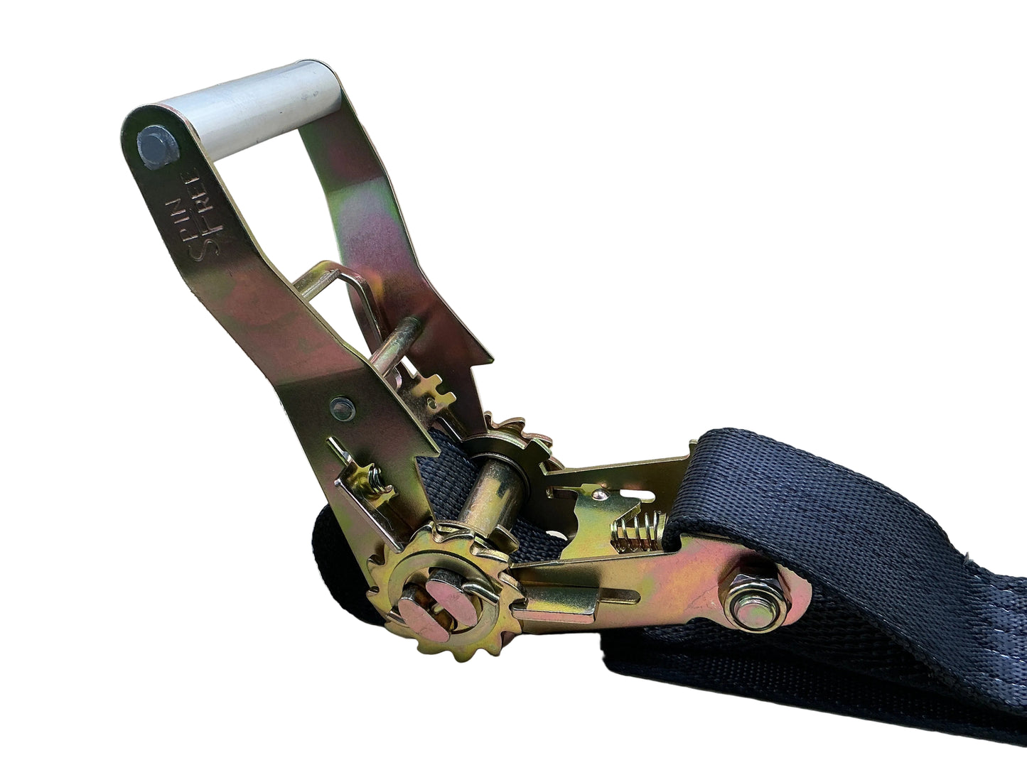 2"X30' SPIN FREE Combination Auto Ratchet Twisted Flat Snap Hook (black)
