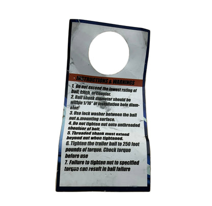 BALL 2-5/16" 1" RISE 30K GOOSENECK