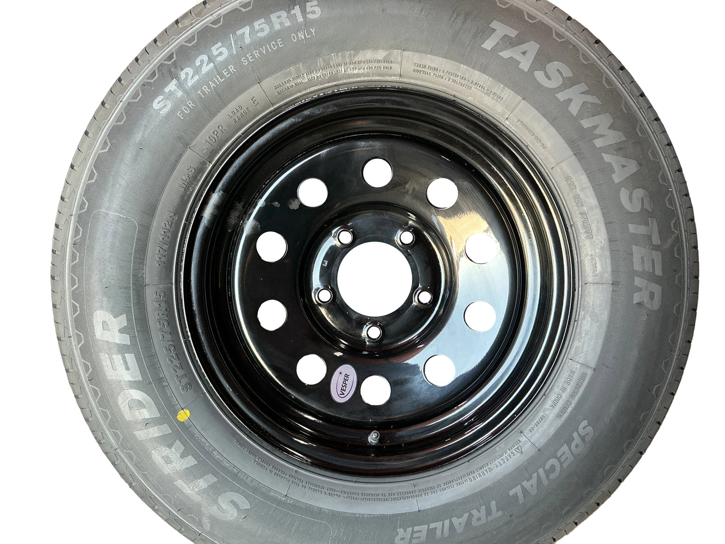 STRIDER 225/75 R15 10PLY BLACK MOD 15X6 6 ON 5.5