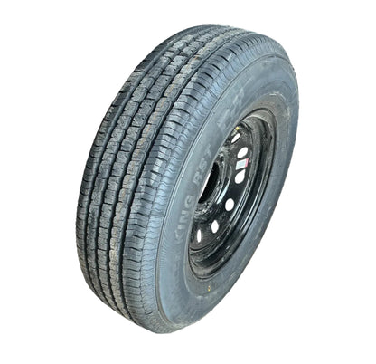 BLACK MOD 225/75 R15 10 PLY 15x6" 6 ON 5.5 W/ TRAILER KING TIRE