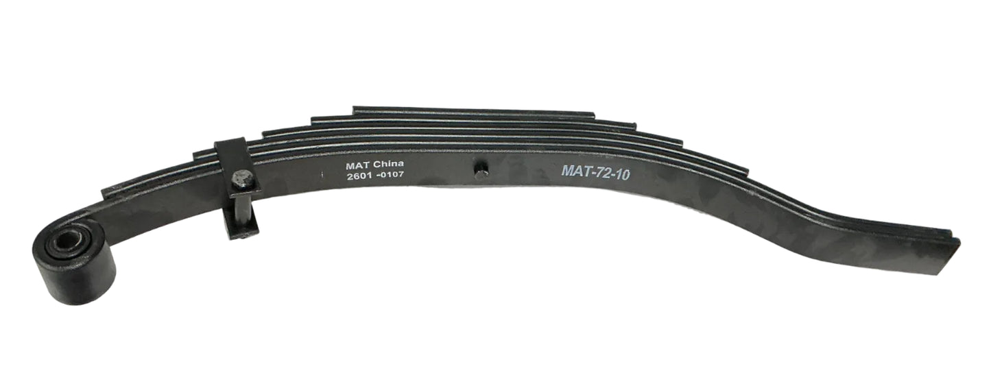 6 LEAF SLIPPER SPRING FOR 9K AXLES 20" FREE LENGTH 2" WIDE