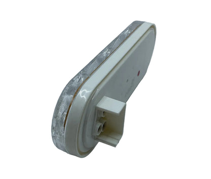 6" oval clear red LED Light