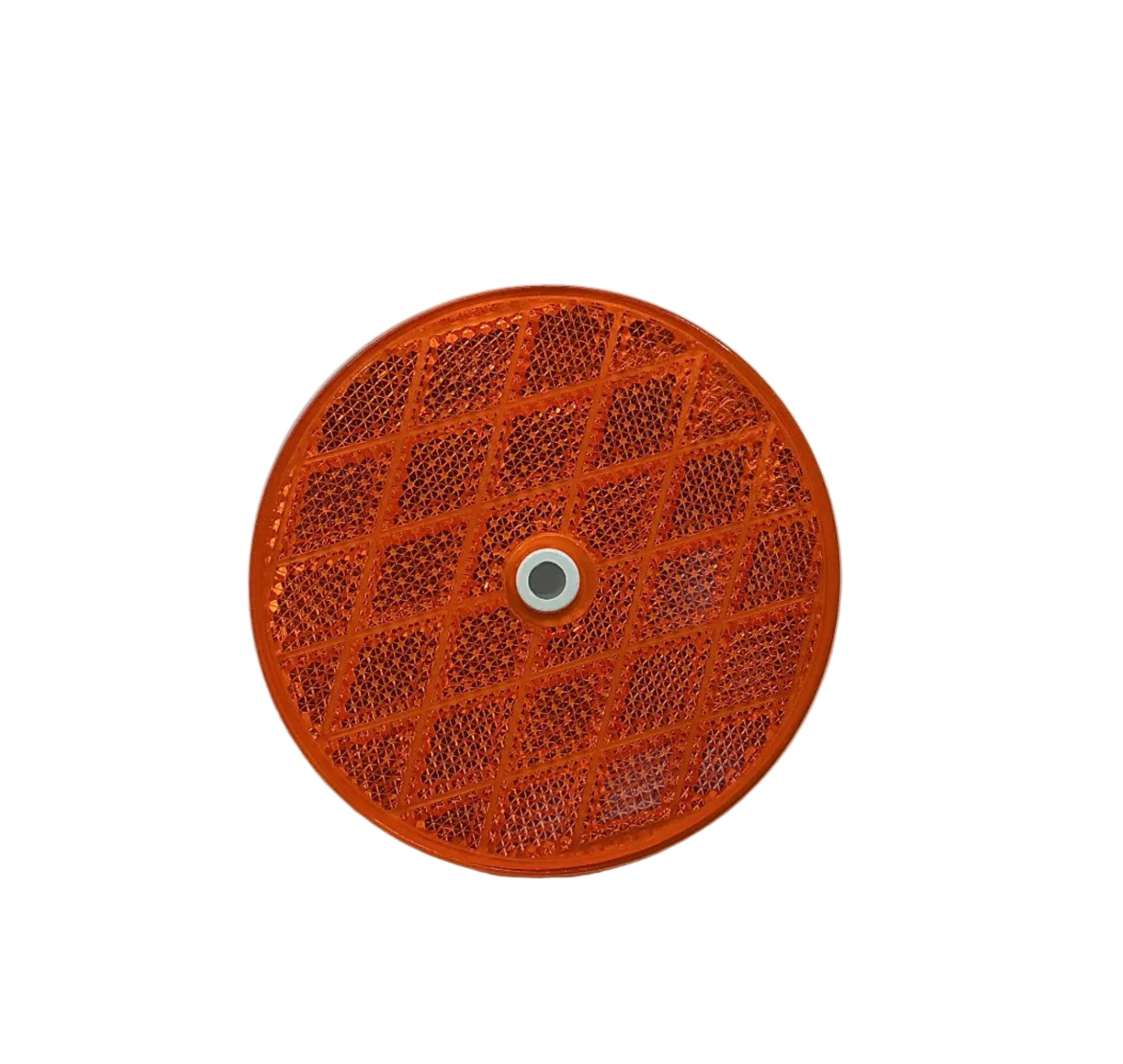 REFLECTOR 3.19 RND AMBER SCREW MNT