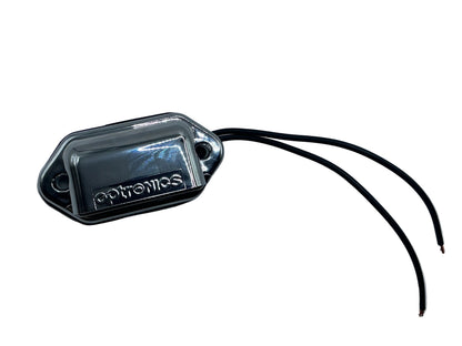 LED LICENSE PLATE LIGHT MINI CHROME 2 DIODES