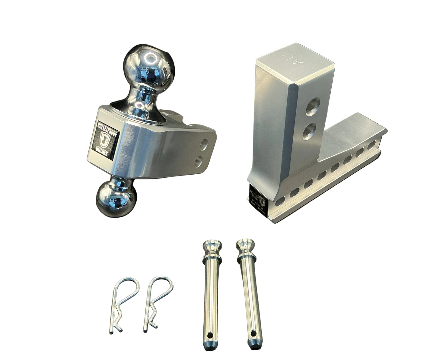 2.5" Aluminum Medium Duty 4"Drop/Rise Hitch