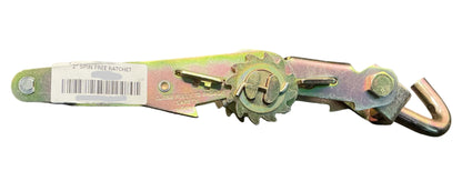 2" SPIN FREE RATCHET HANDLES WITH BOLT ON SWIVEL J HOOK