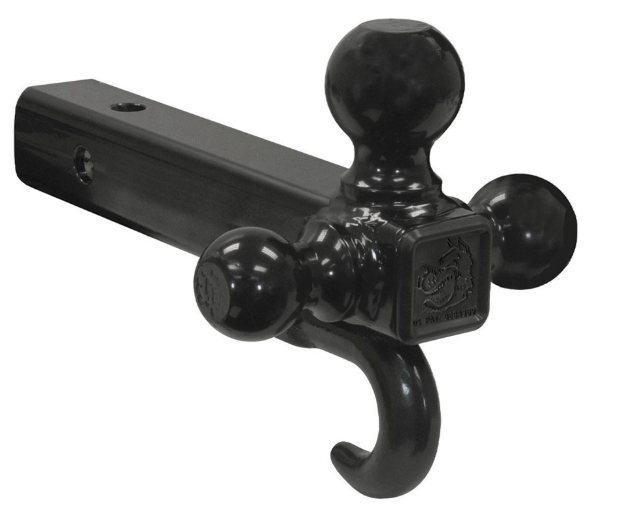 TRI BALL MOUNT WITH HOOK 2IN SHANK