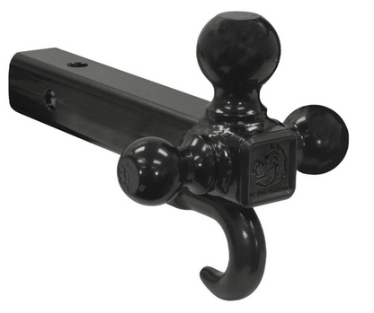 TRI BALL MOUNT WITH HOOK 2IN SHANK
