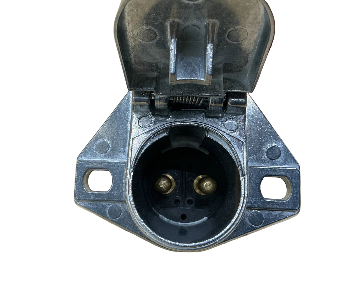 TRUCK SIDE, TRAILER CONNECTOR,2 WAY,HORIZONTAL, ROUND PIN