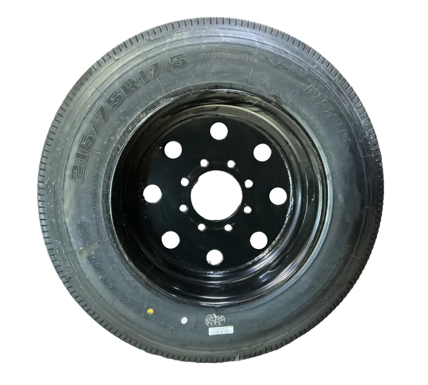 BLACK DUAL 215/75 R17.5 18 ply  8 on 275mm W/RAINIER TIRE