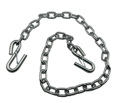 1/4" X 48" SAFETY CHAIN W/ 2 7/16" S-HOOKS