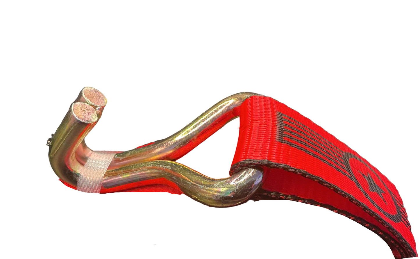 2" X 27' Spin Free Ratchet Strap Assy with Wire Hook (RED)
