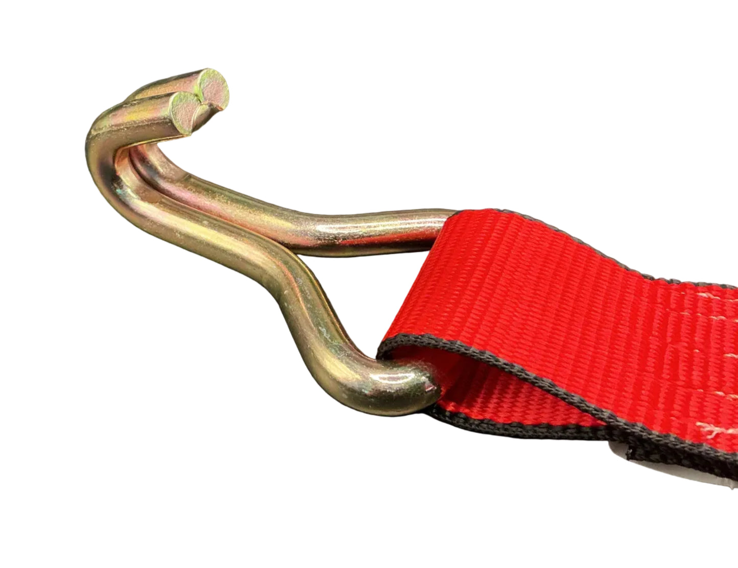 2"x 8' FIXED END RATCHET w/WIRE HOOK (RED WEB)