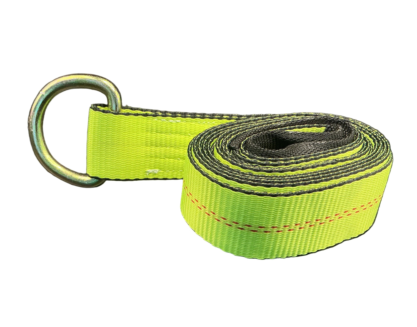 2"x12' Strap w/Round ed D-Ring (High Viz)