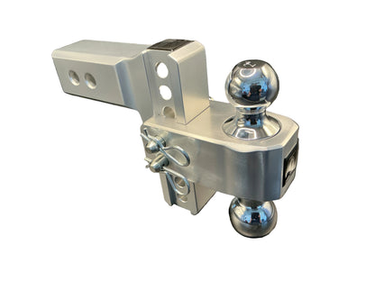 2.5" Aluminum Medium Duty 4"Drop/Rise Hitch
